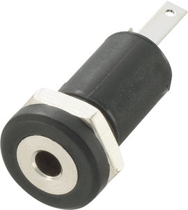 2,5 mm-es jack aljzat, 2 pól., Tru Components 1567108