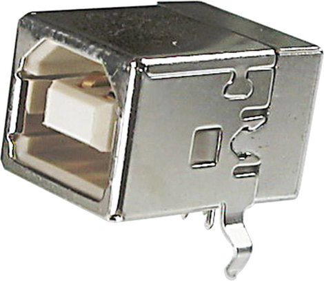 USB B csatlakozó, szerelhető, forrasztható USB B 2.0 TC-A-USBSB-203 TRU COMPONENTS