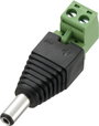 DC tápdugó 2,1 x 5,5 mm, csavaros bekötés, Tru Components bélyegkép