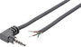 Audio kábel, 3,5 mm-es jack dugó, könyök, 4 pól., 1,8 m, Tru Components bélyegkép
