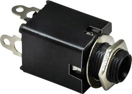 6,3 mm-es jack aljzat, sztereo, Tru Components 1578868