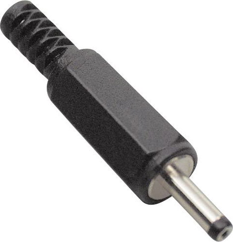 Kisfeszültségű csatlakozó Dugó, egyenes 2.4 mm 0.7 mm TRU COMPONENTS