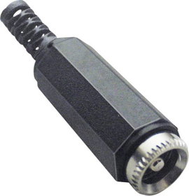 Kisfeszültségű csatlakozó Alj, egyenes 3.8 mm 1.1 mm TRU COMPONENTS
