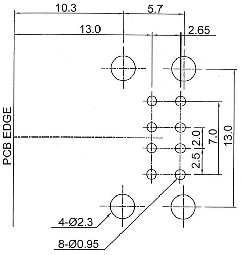 Nyákba forrasztható dupla USB aljzat, Tru Components TC-A-USB A-2P-203 2. kép