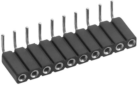 Csatlakozó sor, Tru Components, hajlított RM 2,54 mm, 1 x 4 pól.,