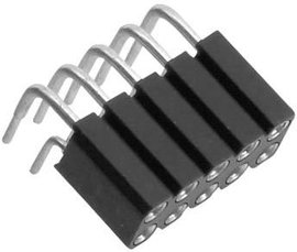 Csatlakozó sor, Tru Components, hajlított RM 2,54 mm, 2 x 3 pól.,