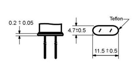 Szigetelőlemez 11.5 mm x 4.7 mm 2. kép