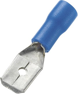 Csúszósaru dugó 1.5 - 2.5 mm², kék 100 db, Tru Components