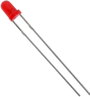 LED, Tru Components, 3 mm, szórt, piros, 280 mcd bélyegkép