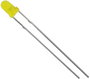 LED, Tru Components, 3 mm, szórt, sárga, 1300 mcd bélyegkép
