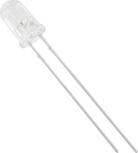 LED 5 mm, infrapiros, átlátszó 7-15mW/sr, Tru Components