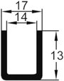 Hűtőborda U alakú 17 K/W 35 x 17 x 13 mm TO-220, Tru Components TC-V5616X-T-203 2. bélyegkép