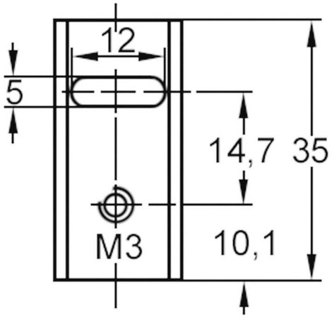 Hűtőborda U alakú 17 K/W 35 x 17 x 13 mm TO-220, Tru Components TC-V5616X-T-203 3. kép