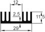 Hűtőborda 12 K/W 29 x 11,5 x 20 mm TO-220, Tru Components TC-V4330N-203 2. bélyegkép
