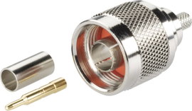 N csatlakozó dugó, egyenes, krimpelhető, RG 213, RG 8, Tru Components