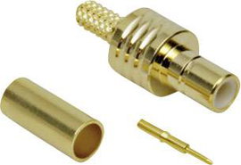 SMB dugó, krimpelhető RG 174 aranyozott, Tru Components