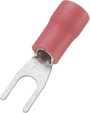 Villás kábelsaru, 0.5-1.5 mm², piros, 100 db, Tru Components bélyegkép