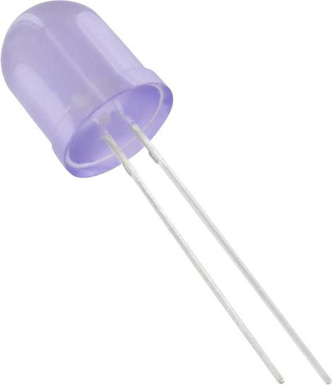LED 10mm diffus kék 1750mcd