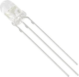 LED 5mm átlátszó sárga/zöld 2200/2650mcd