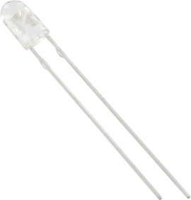 LED 3mm oval átlátszó kék 1000mcd