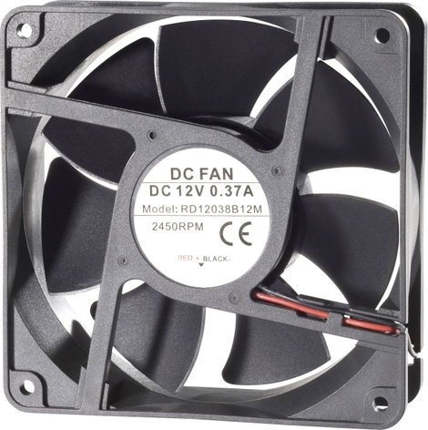 TRU COMPONENTS RD12038B12H Axiális ventilátor 12 V/DC 193 m³/óra (H x Sz x Ma) 120 x 120 x 38 mm 2. kép