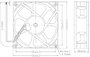 Axiális ventilátor 24 V/DC 193 m³/óra 120 x 120 x 38 mm, Tru Components RD12038B24H 5. bélyegkép