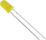 LED, Tru Components, 5 mm, szórt, sárga, 130 mcd bélyegkép
