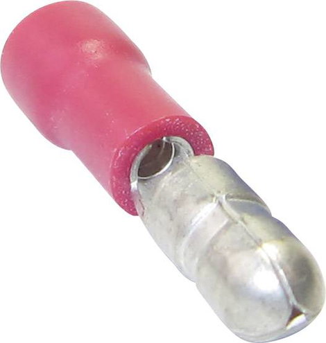 Kerek dugó 0.50 mm² 1.50 mm² Tű átmérő: 4 mm Részlegesen szigetelt Piros TRU COMPONENTS 1583024