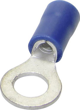 Gyűrűs kábelsaru Keresztmetszet (max.)=2.50 mm² Lyuk átmérő=3.20 mm Részlegesen szigetelt Kék TRU CO