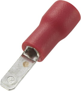 Csúszósaru 2,8 x 0,5 mm, piros, 100 db, Tru Components