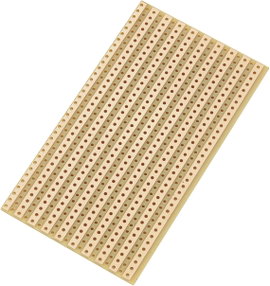 Euro panel Keménypapír (H x Sz) 90 mm x 50 mm 35 µm Raszterméret 5.08 mm TRU COMPONENTS SU527610 1 d
