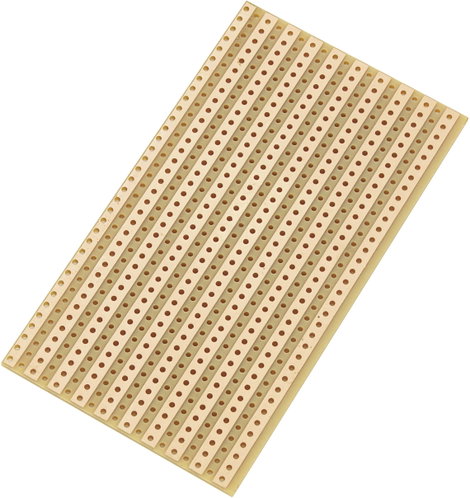Euro panel Keménypapír (H x Sz) 90 mm x 50 mm 35 µm Raszterméret 5.08 mm TRU COMPONENTS SU527610 1 d