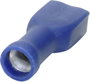 Lapos csúszósaru hüvely 4,8 x 0,8 mm, szigetelt, kék, Tru Components 1583090 bélyegkép