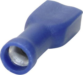 Lapos csúszósaru hüvely 6,3 x 0,8 mm, szigetelt, kék, Tru Components 1582972