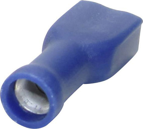 Lapos csúszósaru hüvely 6,3 x 0,8 mm, szigetelt, kék, Tru Components 1582972