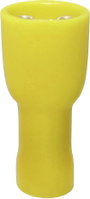 Lapos csúszósaru hüvely 6,3 x 0,8 mm, szigetelt, sárga, Tru Components 1583091 bélyegkép
