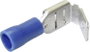 Lapos csúszósaru hüvely, elosztós, 6,3 x 0,8 mm, részlegesen szigetelt, kék, Tru Components 1582973 bélyegkép