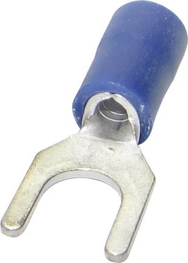 Villás kábelsaru 1.50 mm² 2.50 mm² Lyuk átmérő=3.20 mm Részlegesen szigetelt Kék TRU COMPONENTS 1582