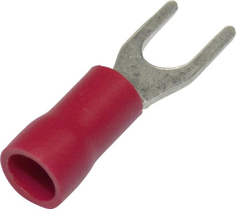 Villás kábelsaru 0.50 mm² 1.50 mm² Lyuk átmérő=4.30 mm Részlegesen szigetelt Piros TRU COMPONENTS 15 2. kép
