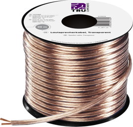 Hangszórókábel, 2 x 0,75 mm², 30 m, Tru Components