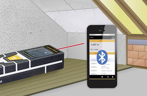 Lézeres távolságmérő Bluetooth funkcióval max. 40 m-ig Laserliner 080.850A 12. kép