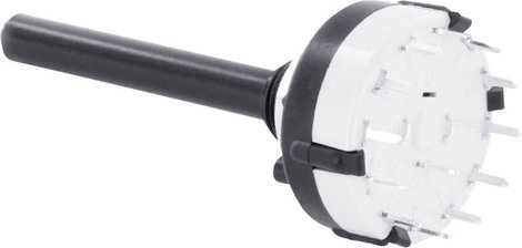 Forgó kapcsoló 0.35 A Kapcsolási pozíciók 6 3 x 60 ° TRU COMPONENTS TC-DS2X6P