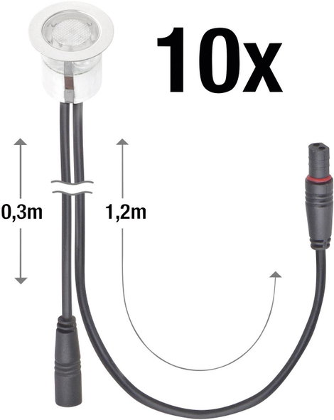 Brilliant Cosa 30 G03093/82 LED-es beépíthető lámpa 10 részes készlet 1.5 W Neutrális fehér Nemesacé 4. kép