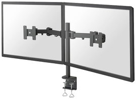 2 részes Monitor asztali tartó 25,4 cm (10) - 68,6 cm (27) Dönthető + forgatható, Forgatható NewStar
