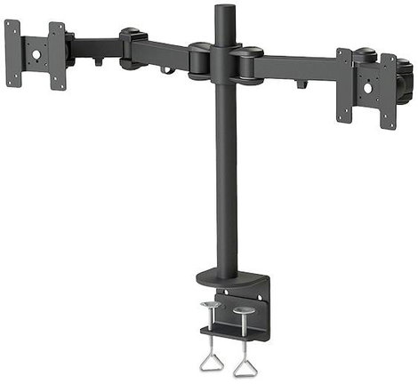 2 részes Monitor asztali tartó 25,4 cm (10) - 68,6 cm (27) Dönthető + forgatható, Forgatható NewStar 2. kép