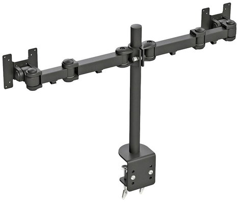 2 részes Monitor asztali tartó 25,4 cm (10) - 68,6 cm (27) Dönthető + forgatható, Forgatható NewStar 3. kép