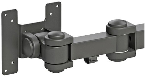 2 részes Monitor asztali tartó 25,4 cm (10) - 68,6 cm (27) Dönthető + forgatható, Forgatható NewStar 4. kép