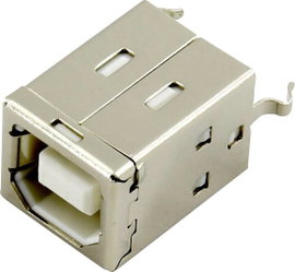 USB B beépíthető alj Alj, beépíthető, függőleges DS1099-01-WN0 DS1099-01-WN0 Connfly Tartalom: 1 db