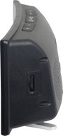 Kvarc digitális ébresztőóra USB töltő funkcióval, fekete, 1558317 2. bélyegkép