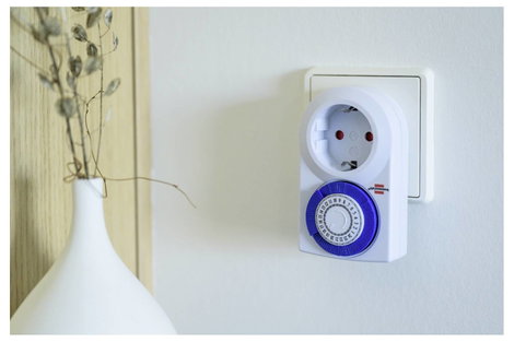 Mechanikus napi időkapcsoló óra konnektorba, 3000W, IP20, Brennenstuhl 1506160 4. kép